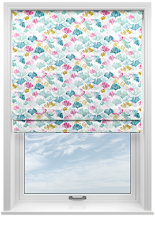 Palm Beach Faux Silk, Tropicana - Twist&Fit Roman Blind